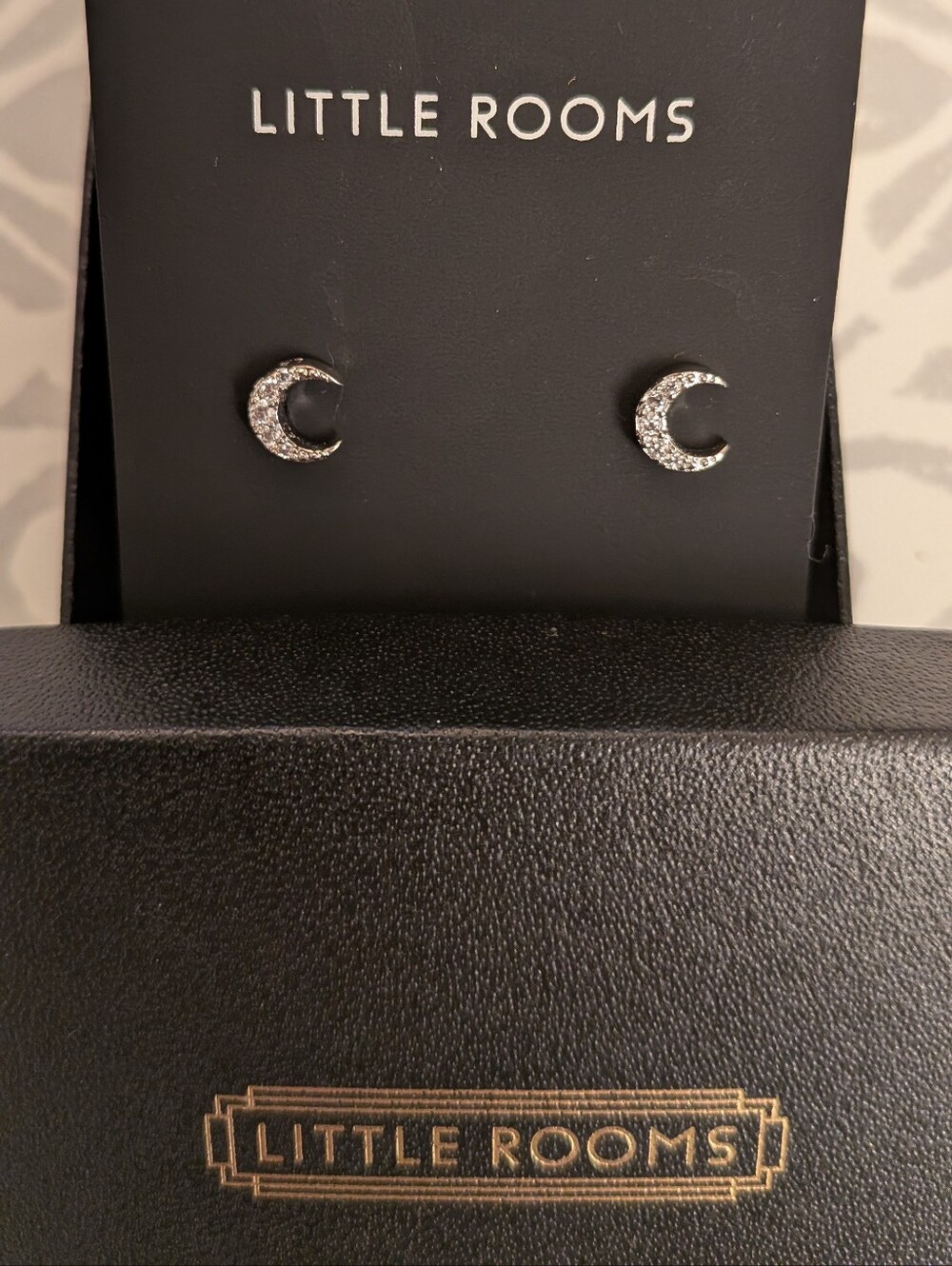 Little Rooms Crescent Moon Stud Earrings